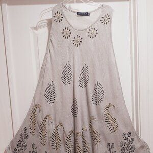 Ingear Resort Casual Gray Dress One Sz Fits Most